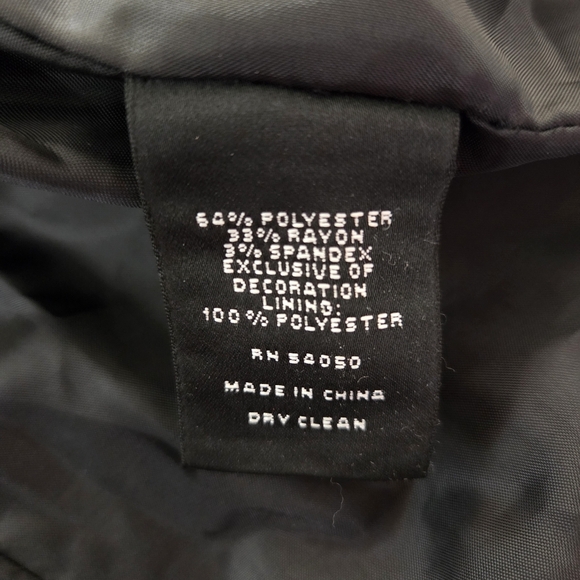 Nine West Black Blazer with Notched Lapels and Tailored Fit Size 16 - Picture 6 of 7